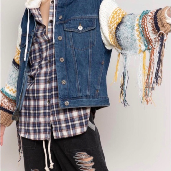 POL-KNIT SLEVES JEAN JACKETS - Picture 3 of 16